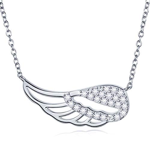 【中古】【未使用・未開封品】amoraime 925スターリングシルバーフルCZ Guardian Angel Wing Featherブレスレットダイヤモンドホワイトゴールドメッキブレスレットレディース