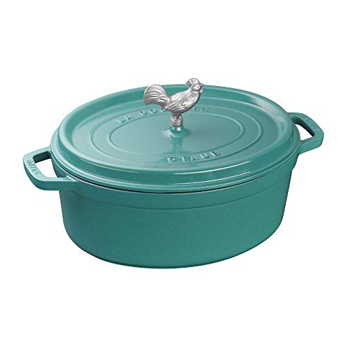 【中古】【未使用・未開封品】Staub ストウブ 鋳鉄 5.75クォート コック オー ヴァン ココット ターコイズ フランス製