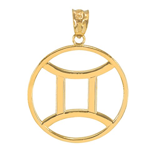 【中古】【未当て嵌める・未開封品】天使の都市 BLINGZ 10K 光輝 黄色ゴールド 双生子座 辰宿ラウンドシャンデリヤ