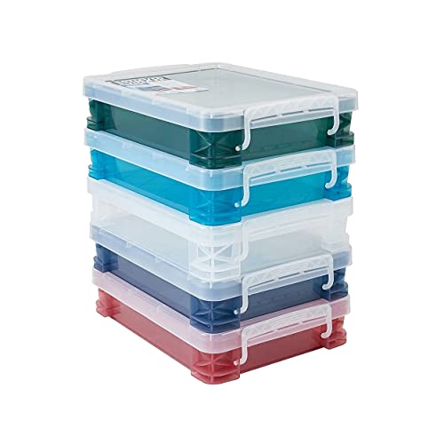 【中古】【未使用・未開封品】スーパーStacker、ドキュメントボックス、様々な色、5パック｜AJIMURA-SHOP