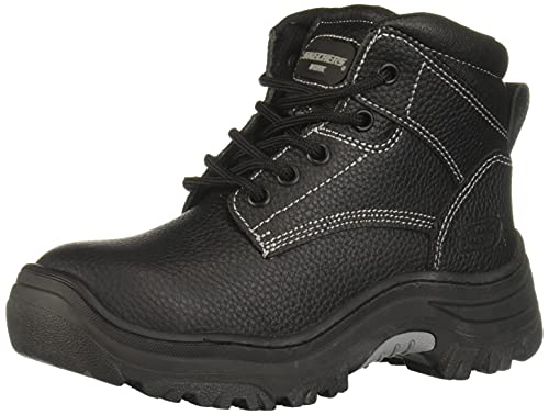 【中古】【未当て嵌める・未開封品】Skechers Work レディース Burgin - Krabok。 US 大きさ: 7 色つや: 黒いこと