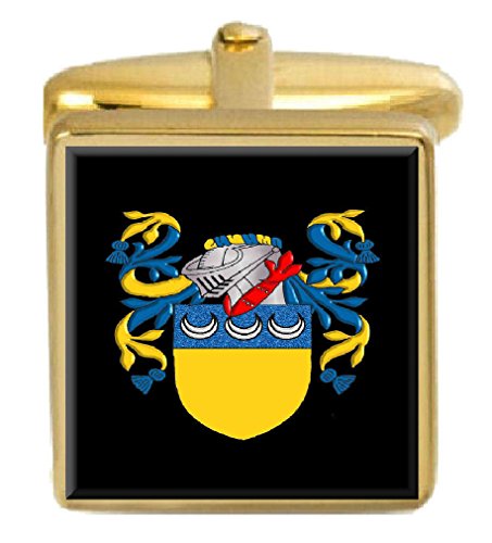 【中古】【未当て嵌める・未開封品】Select Gifts プレストン イングランド 家紋 苗字記号 記号 ゴールド カフスリンク 目じるし入り口・入口ボックス席