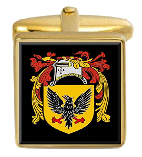 【中古】【未当て嵌める・未開封品】(選りわける差し上げ物) Select Gifts カレン・スコットランド 家紋 苗字紋 記号 ゴールドカフスリンク 目じるしボックス席