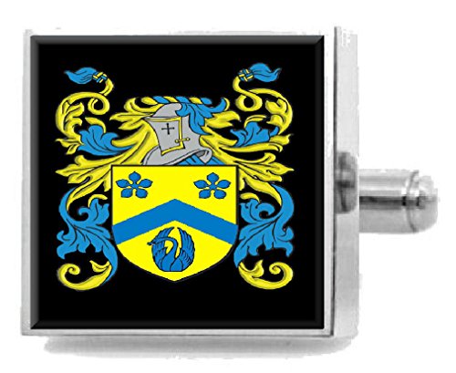 【中古】【未当て嵌める・未開封品】Select Gifts Duston England Heraldry クレスト スターリングしろがね色 カフリンクス 目じるし入り口・入口申したてボックス席