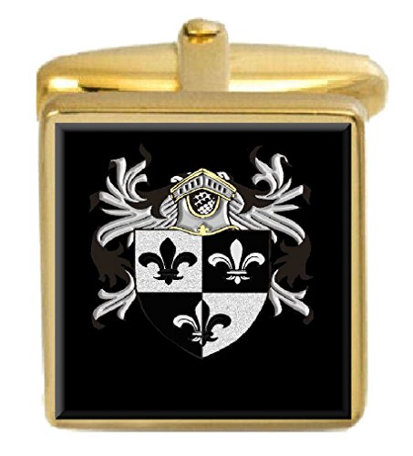 【中古】【未使用・未開封品】Select Gifts Johnston Scotlandファミリー紋章 姓紋章 ゴールドカフリンクス 刻印ボックス｜AJIMURA-SHOP