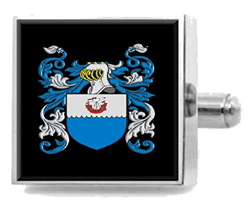 【中古】【未当て嵌める・未開封品】Select Gifts Upton England Heraldry クレスト スターリングしろがね色 カフリンクス 目じるし入り口・入口申したてボックス席