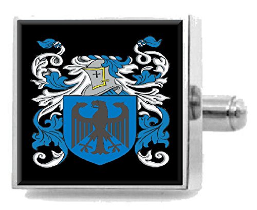 【中古】【未使用・未開封品】Select Gifts ブラックマン イングランド ヘラルドライクレスト スターリングシルバー カフリンクス 刻印ボックス
