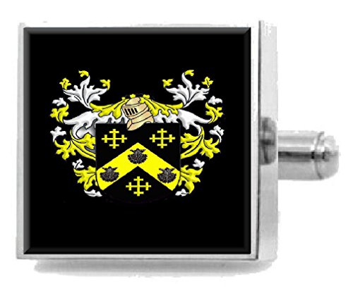 【中古】【未当て嵌める・未開封品】Select Gifts King England Family Crest カフリンクス 名まえ 厚地の外套・オブ・アームズ 個人的特徴的な入れもの