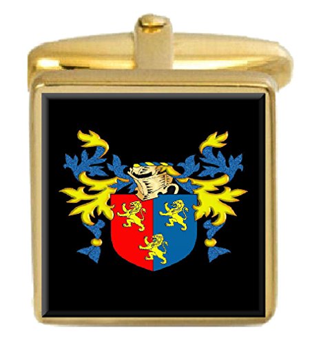 【中古】【未当て嵌める・未開封品】Select Gifts Gates イングランド 身寄り クレスト 姓記号 ゴールドカフリンクス 目じるしボックス席
