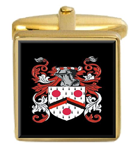 【中古】【未当て嵌める・未開封品】Select Gifts ラマ イングランド 家紋 苗字記号 記号 ゴールド カフスリンク 目じるし入り口・入口ボックス席