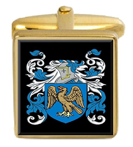 【中古】【未当て嵌める・未開封品】Select Gifts Silliker イングランド家紋 姓記号 ゴールドカフリンクス 目じるしボックス席