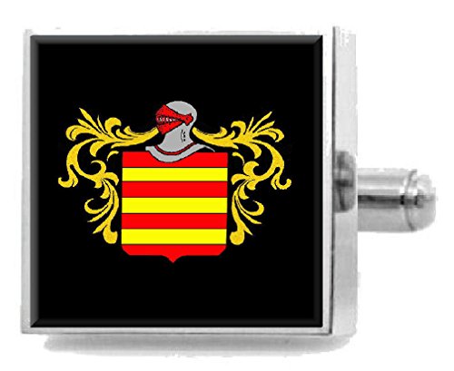 【中古】【未当てはめる・未開封品】より分ける差し上げ物 キャメロン スコットランド Heraldry クレスト スターリングしろがね色 カフリンクス 目じるし申し立てボックス席