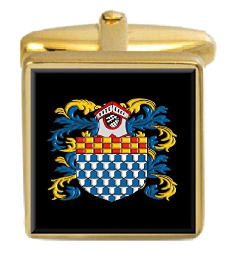 【中古】【未使用・未開封品】Select Gifts Fleming Scotland 家紋 名札 紋章 ゴールドカフスボタン 刻印ボックス｜AJIMURA-SHOP