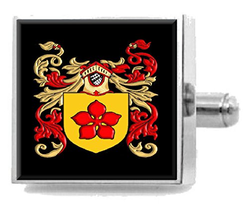 【中古】【未使用・未開封品】Select Gifts Vernon England 家紋 名字紋章 紋章 カフスボタン パーソナライズケース