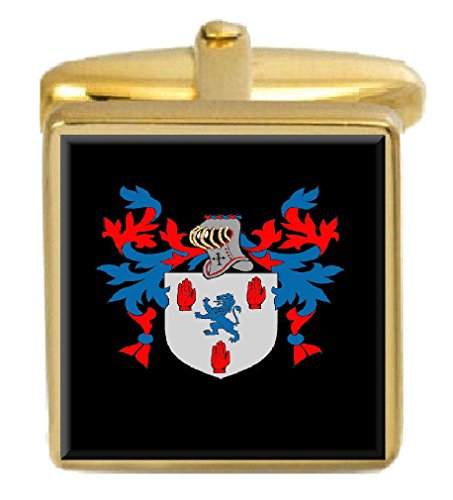 【中古】【未当て嵌める・未開封品】Select Gifts Adair スコットランド 家紋 苗字象徴 象徴 ゴールドカフスリンク 目じるし入り口・入口ボックス席