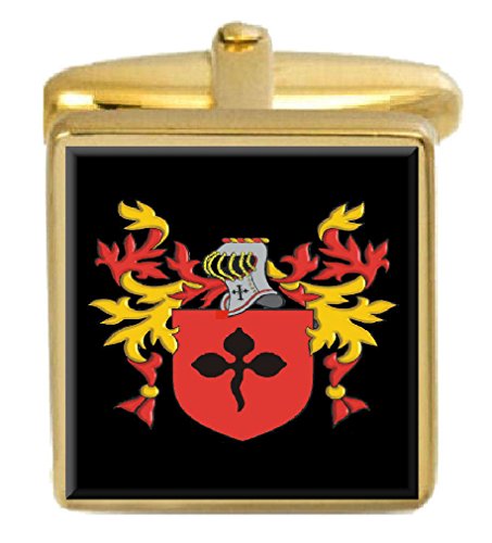 【中古】【未当て嵌める・未開封品】Select Gifts York England Family Crest 姓象徴 ゴールドカフリンクス 目じるしボックス席