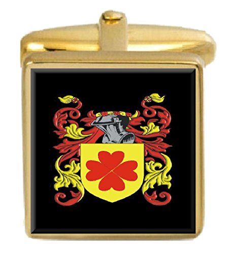【中古】【未当て嵌める・未開封品】Select Gifts Strange イングランド 身寄り クレスト 姓象徴 ゴールドカフリンクス 目じるしボックス席