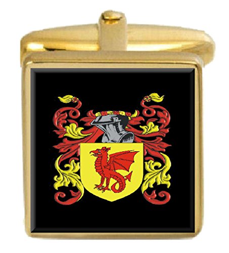 【中古】【未当て嵌める・未開封品】Select Gifts Haire Ireland Family Crest Surname Coat Of Arms ゴールドカフリンクス 目じるしボックス席