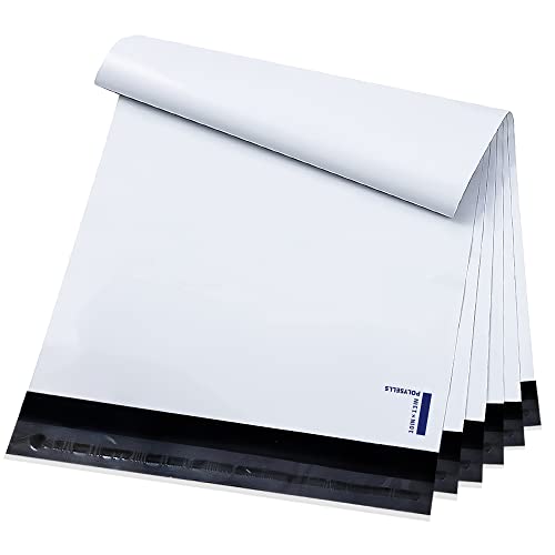 【中古】【未使用・未開封品】POLYSELLS ポリメーラー 郵送用封筒 強力な粘着密封 防水 破れにくい郵便用郵送用バッグ 衣類、本、アクセサリー用メーラーバッグ (白、10x13イ