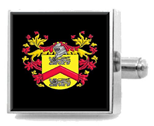 【中古】【未当て嵌める・未開封品】Select Gifts Cooke Ireland Heraldry クレストスターリングシルバーカフリンクス 目じるし入り口・入口申したてボックス席