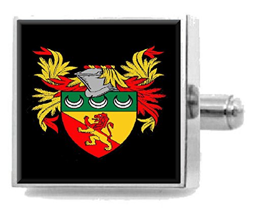 【中古】【未当て嵌める・未開封品】Simpson England Family Crest カフリンクス 名まえ 厚地の外套・オブ・アームズ カスタマイズ可