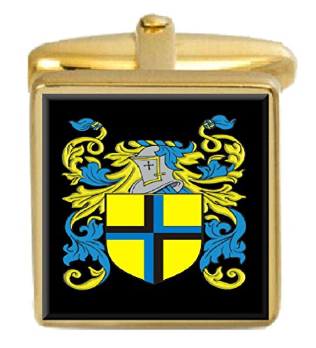 【中古】【未当て嵌める・未開封品】(選り分ける差し上げ物) Select Gifts Wegg England Family 表象 苗字表象 ゴールドカフスリンク 目じるしボックス席 靴-その他