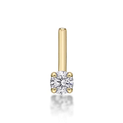【中古】【未使用・未開封品】Lavari Jewelers 2mm ホワイトキュービックジルコニア L字型ノーズリング 14Kホワイトまたはイエローゴールド 22ゲージスタッド, ストーン, キュ|AJIMURA-SHOP