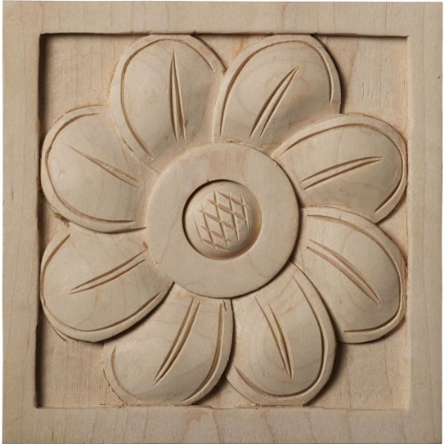 【中古】【未使用・未開封品】Ekena Millwork ひまわりロゼット 5"W x 5"H x 1"P ROS05X05SFLW-CASE-4 4｜AJIMURA-SHOP 21,062円
