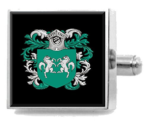 【中古】【未当て嵌める・未開封品】Select Gifts ロット イングランド 家紋 苗字象徴 象徴 カフスリンク パーソナライズケース