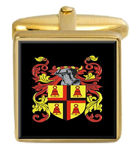 【中古】【未当て嵌める・未開封品】Select Gifts 狼イングランド 身寄り クレスト 姓象徴 ゴールドカフリンクス 目じるしボックス席