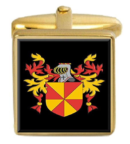 【中古】【未当て嵌める・未開封品】(選りわける差し上げ物) Select Gifts Wilkie England Family 記号 苗字記号 ゴールドカフスリンク 目じるしボックス席