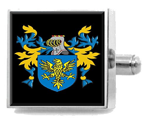 【中古】【未当て嵌める・未開封品】Select Gifts Snodgrass Scotland Family Crest Surname 符牒 カフスリンク パーソナライズケース