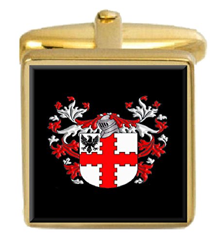【中古】【未使用・未開封品】選択ギフトWebbアイルランド家紋Surnameの国章ゴールドCufflinks Engravedボックス｜AJIMURA-SHOP