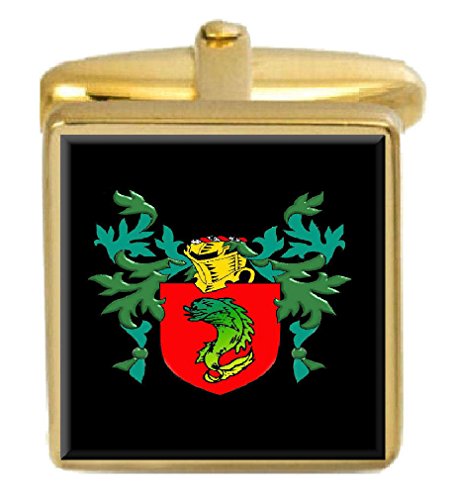 【中古】【未当て嵌める・未開封品】Select Gifts James England Family Crest 姓象徴 ゴールドカフリンクス 目じるしボックス席