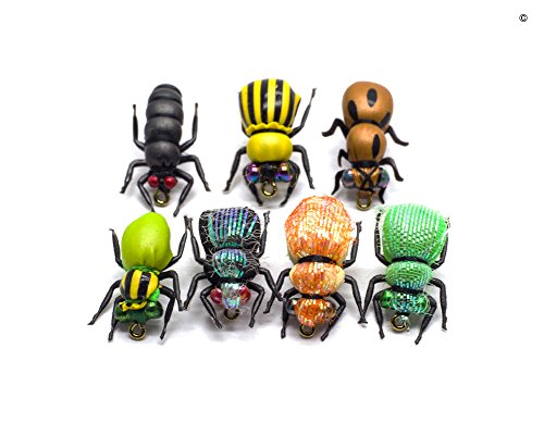 【中古】【未使用・未開封品】YZD Fly Fishing Flies Trout Lureキットドライ濡れfly-fishing FliesリアルなTerrestrial Bumble Wasp GrasshopperストーンFlies Assortment Ma