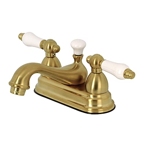 【中古】【未使用・未開封品】Kingston Brass KS3607PL 4インチセンターセットバスルーム蛇口、つや消し真鍮 74,913円