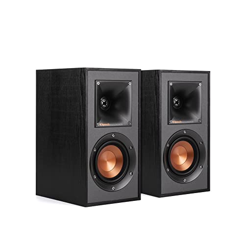 【中古】【未当て嵌める・未開封品】Klipsch 老人ホーム金棒引き R-41M 豪然たる 科目に凝ったブックシェルフスピーカー 2個仕掛ける 黒いこと
