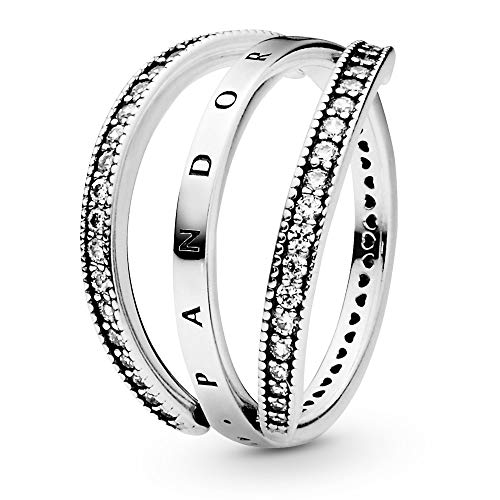 【中古】【未当てはめる・未開封品】PANDORA輪っかのフリップハート形。
