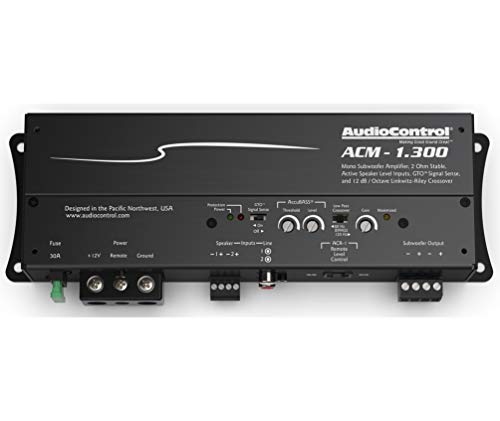 【中古】【未使用・未開封品】AudioControl ACM-1.300 モノブロックマイクロアンプ Accubass付き