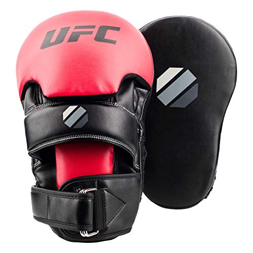 【中古】【未使用・未開封品】UFC ロングカーブフォーカスミット (1ペア) フォーカスミット ブラック