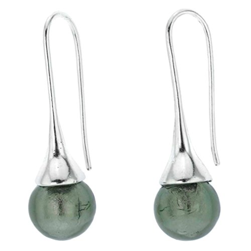 【中古】【未使用・未開封品】GlassOfVenice ムラーノガラス ドロップピアス - シルバーグレー｜AJIMURA-SHOP 25,075円