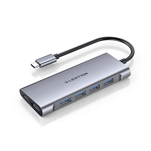 【中古】【未当て嵌める・未開封品】4K HDMI最終生産物相応うLvention USB-Cマルチポートこしき、4 USB 3.0、Type C申し受けるアダプター取り替えっこMacBook Pro 13/15（Thunderbolt 3界面）、MacBook Air 2 パソコン・周辺機器-PCアクセサリー-変換コネクタ・ケーブル