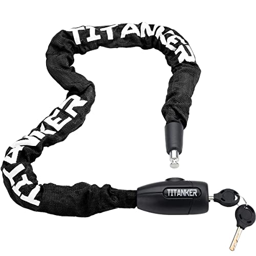 【中古】【未使用・未開封品】Titanker バイクチェーンロック セキュリティ 盗難防止 バイクロックチェーン 鍵付き 自転車チェーンロック 自転車 バイクロック バイクロック