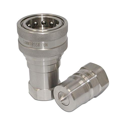 【中古】【未使用・未開封品】1インチ NPT ISO 7241-B ステンレススチール クイックディスコネクト油圧カプラーセット｜AJIMURA-SHOP
