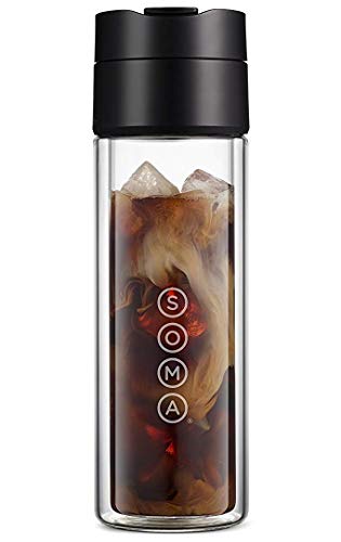 【中古】【未使用・未開封品】(350ml) - Soma Double Wall Glass Tea and Coffee Brew Bottle, 350ml