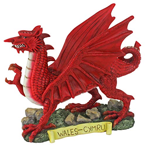 【中古】【未使用・未開封品】Design Toscano the Red Welsh Dragon Statue コレクション S フルカラー画像