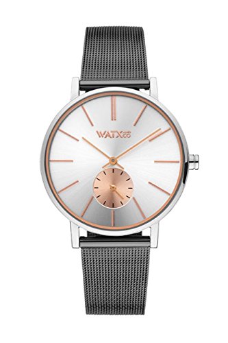 【中古】【未使用・未開封品】Watx and co WXCA1003シルバーブラック＆ローズゴールド