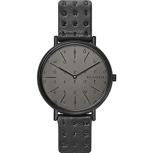 【中古】【未当て嵌める・未開封品】Skagen Women\u0027s Signatur 36粍 Black Steel Bracelet Case Quartz Grey Dial Analog Watch SKW2746