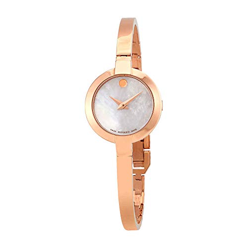 【中古】【未当て嵌める・未開封品】Movado レディース パールのベラ母ウォッチダイヤル 白 その他-靴