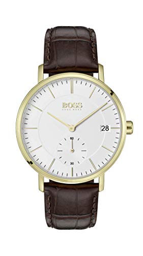 【中古】【未当て嵌める・未開封品】[成人男性用ウォッチ]Hugo Boss Watch Mens Analogue Classic Quartz Watch with Leather Strap 1513640[並行輸入品]